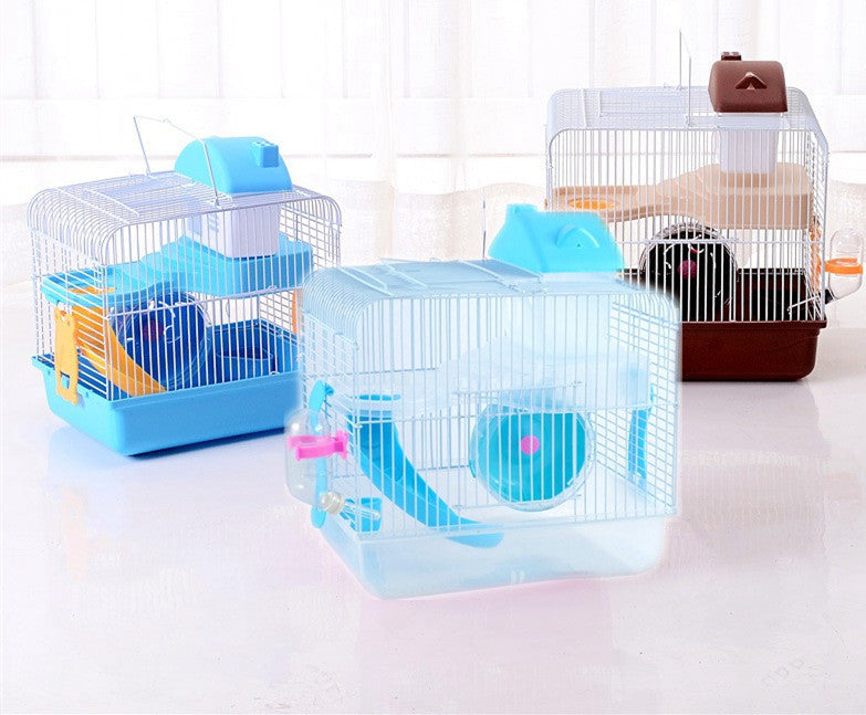 Hamster Cages, Hamsters, Crystal Castles, Hamster Cages, Double-Layer Villa Supplies, Toys, Five Colors Optional