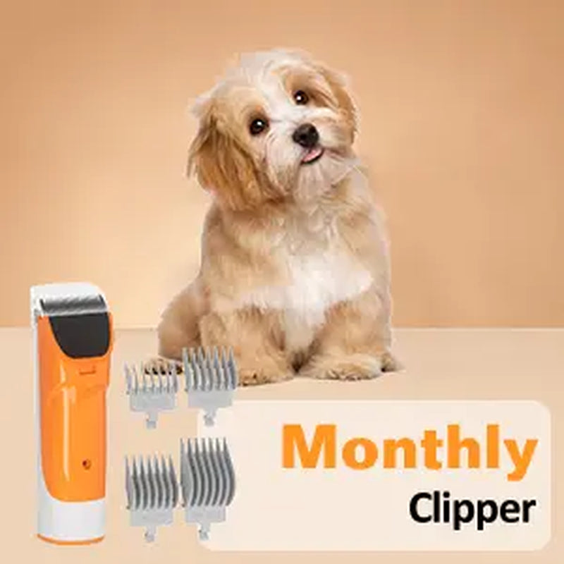 PAWING Grooming Vacuum, Dog Vacuum Brush for Shedding Grooming, Dog Hair Vacuum Groomer, 5-In-1 Pet Grooming Kit for Cat Dog-Gift