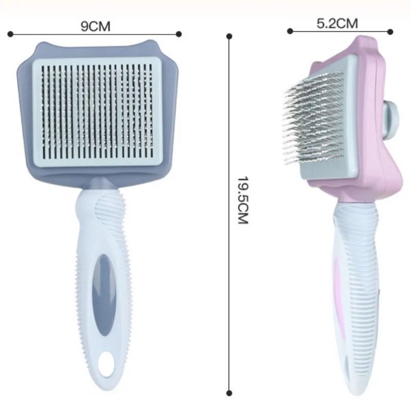 Automatic Self-Cleaning Pet Brush – Dog & Cat Hair Remover Massage Comb | Grooming Tool for Large Dogs, Tangle-Free Hair Knot Remover