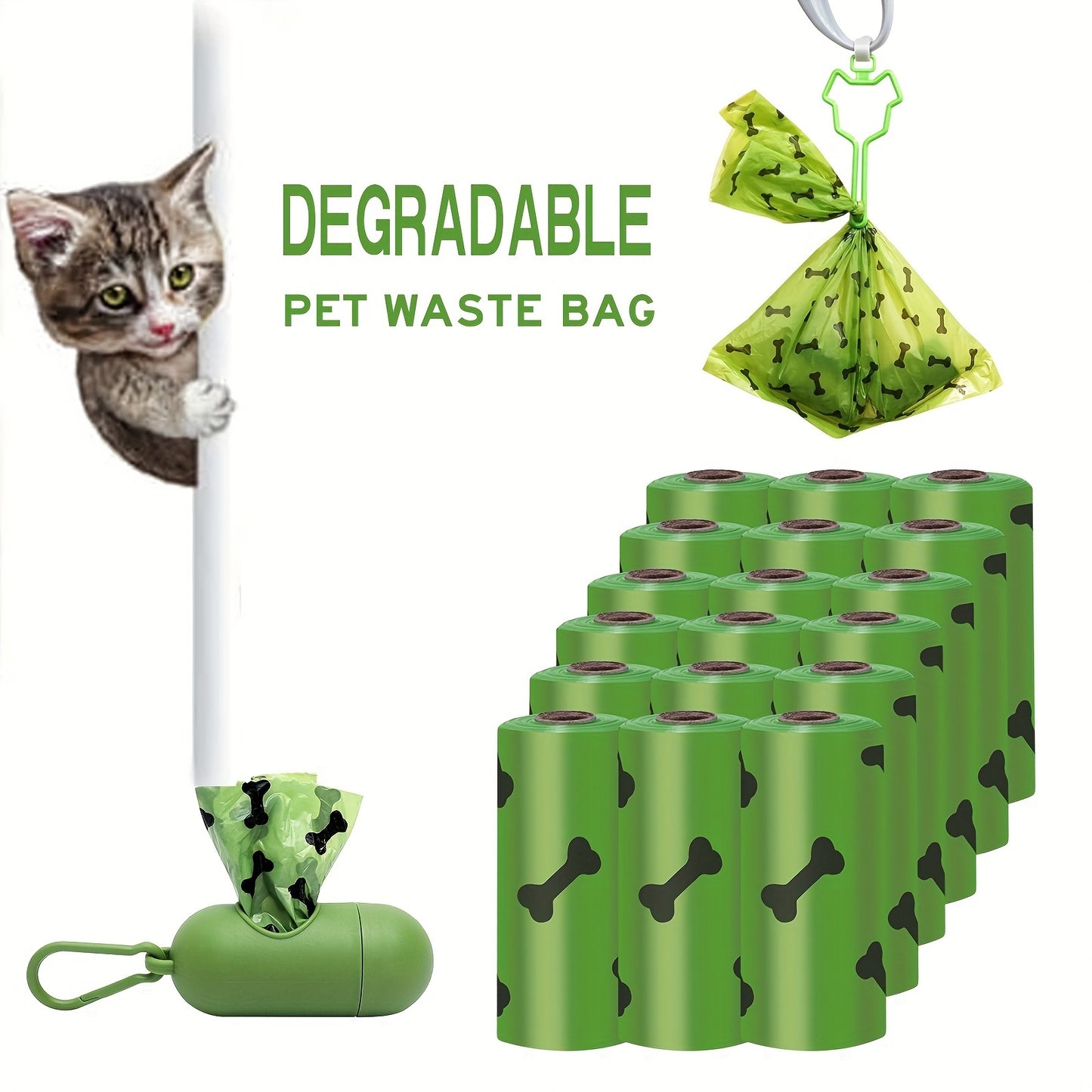 Environmentally Friendly Biodegradable Pet Litter Bags | Dog Waste Bags for Clean & Green Disposal - Freshmodern Pet Store