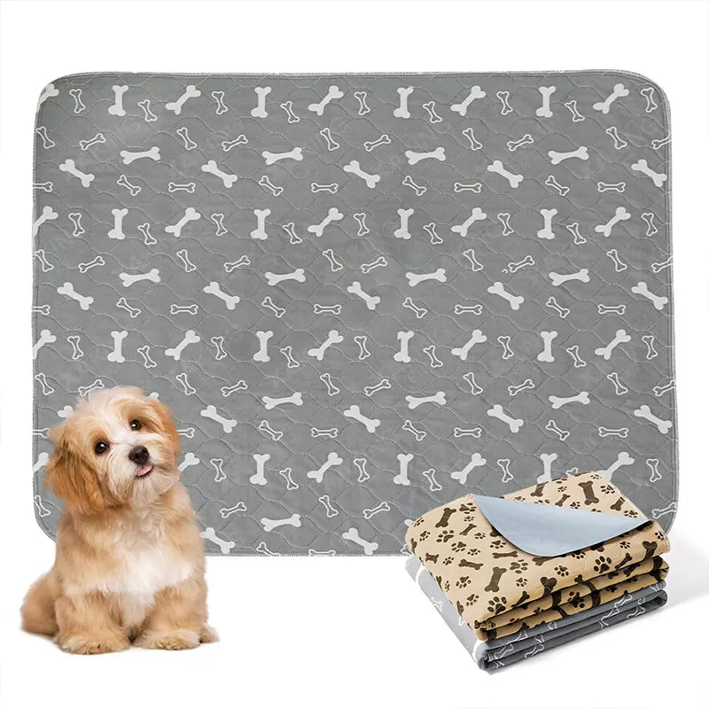 XAKING Washable Dog Pee Pads 2-Pack, Ultra Absorbent Reusable Puppy Training Pads, Non-Slip Leak-Proof Pet Mats for Crate & Floor, Dog Accessories Animal