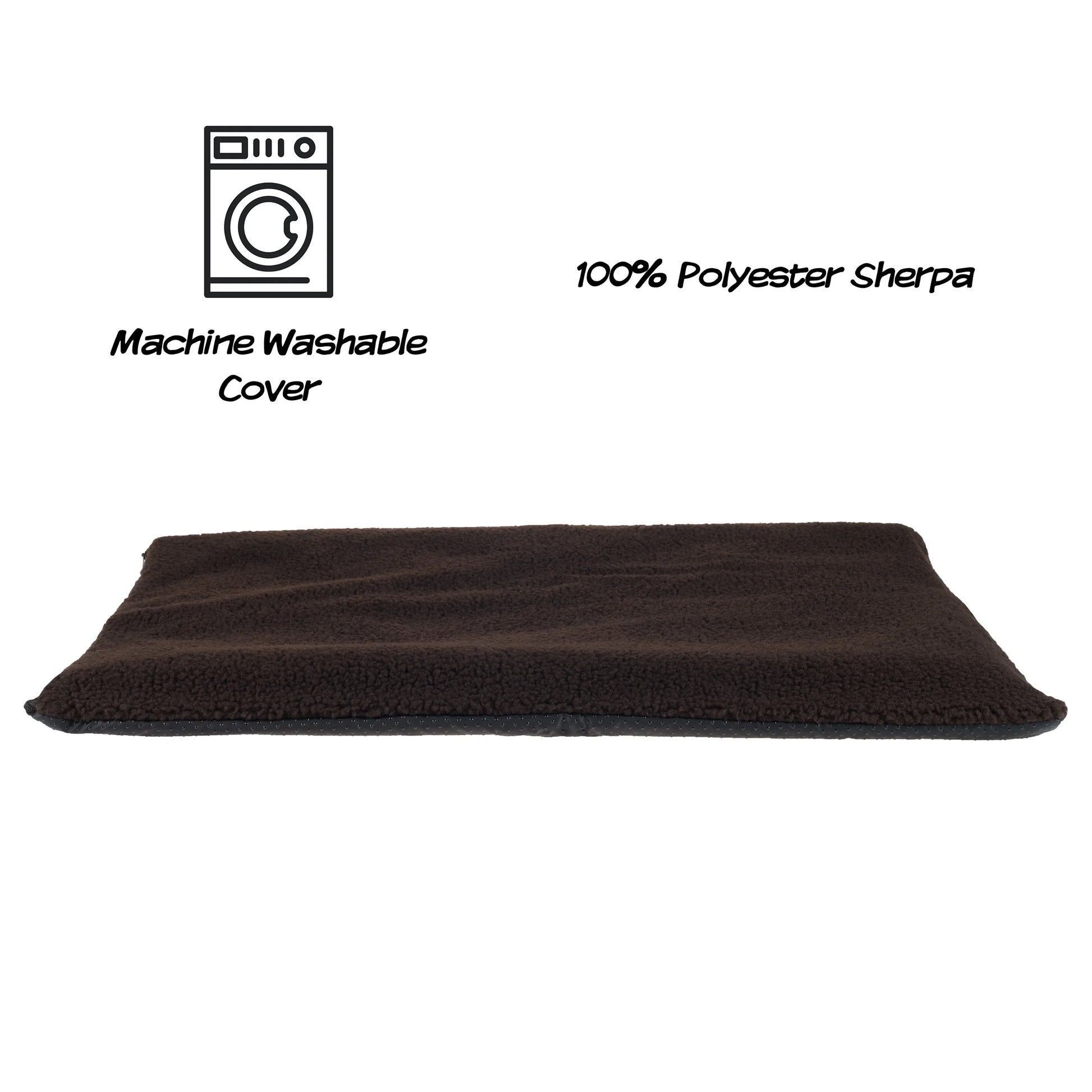 Self Warming Thermal Pet Mat, Brown, 25X18In