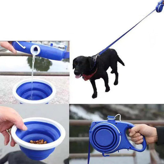 4-in-1 Durable Retractable Dog Leash 