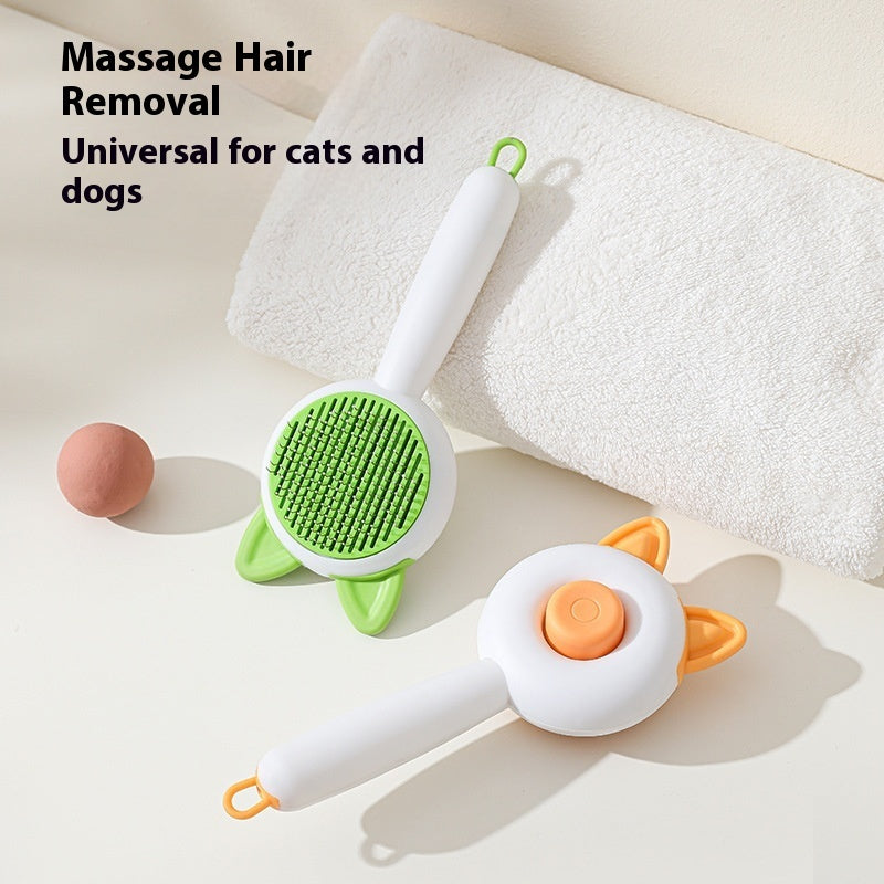 Cat Float Hair Cleaning Comb | One-Click Pet Hair Removal &amp; Massage Tool - Freshmodern Pet Store