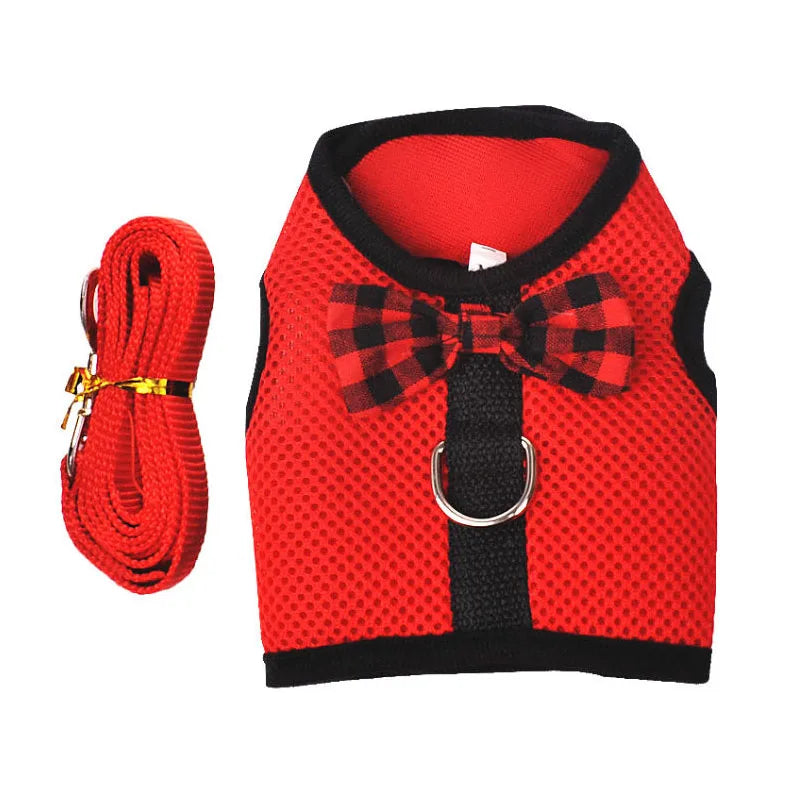 Mesh Soft Pet Rabbit Harness with Leash Strap for Hamster Rat Chinchillas Guinea Pig Small Animal Clothes Vest Rabbits Accessory