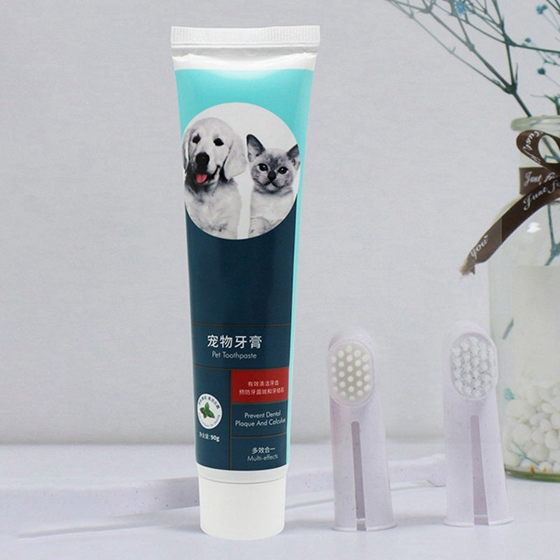 Cat Milk Fragrance Liquid Toothpaste & Toothbrush Set | Safe & Swallowable - Freshmodern Pet Store