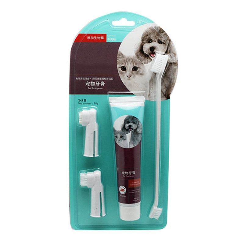 Cat Milk Fragrance Liquid Toothpaste & Toothbrush Set | Safe & Swallowable - Freshmodern Pet Store
