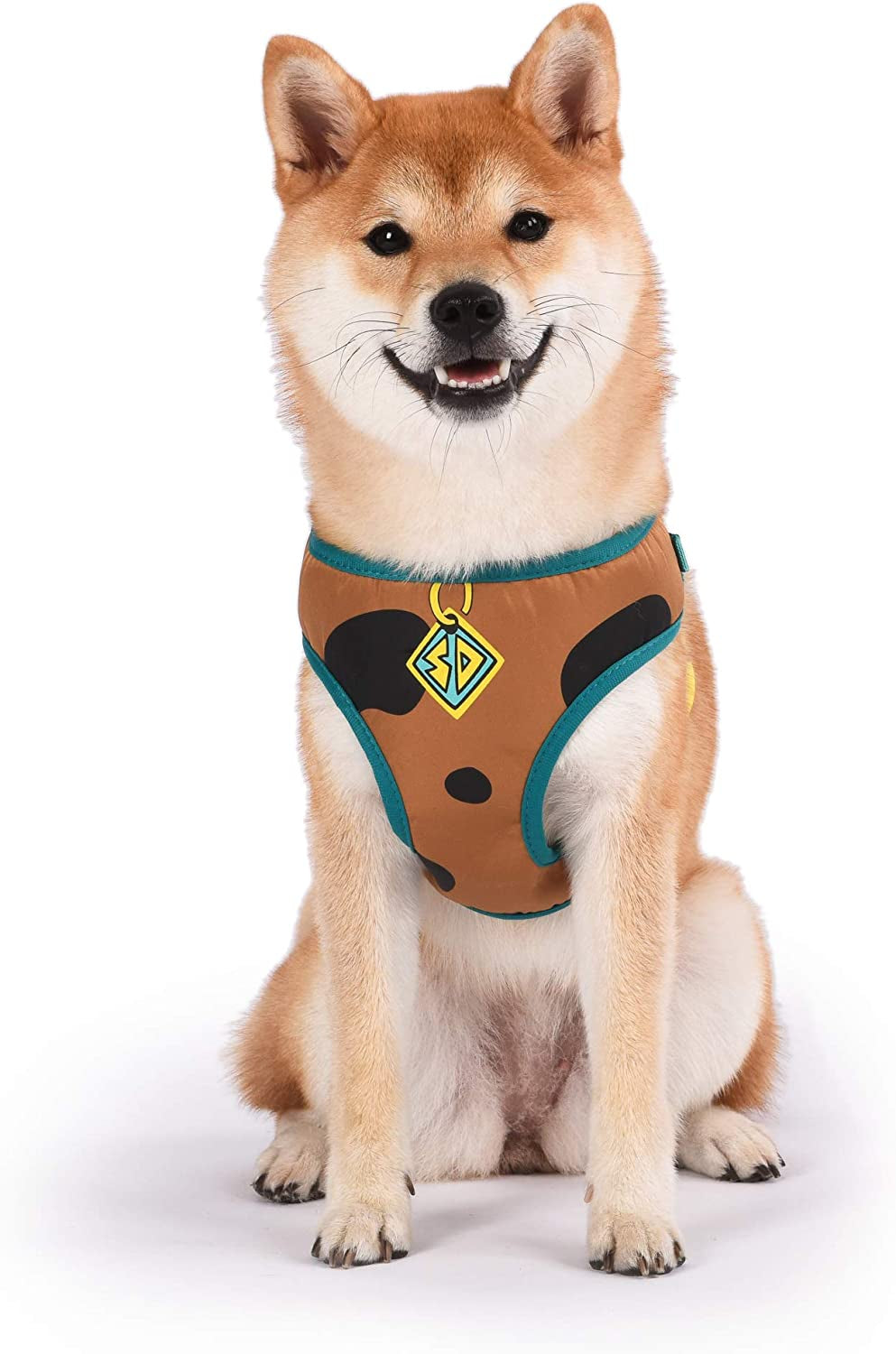 Warner Brothers Dog Harness | Soft and Comfortable Medium Dog Harness Dog Harness No Pull Tan and Blue Dog Harness | Cute Dog Harnesses for Medium Dogs, FF15831