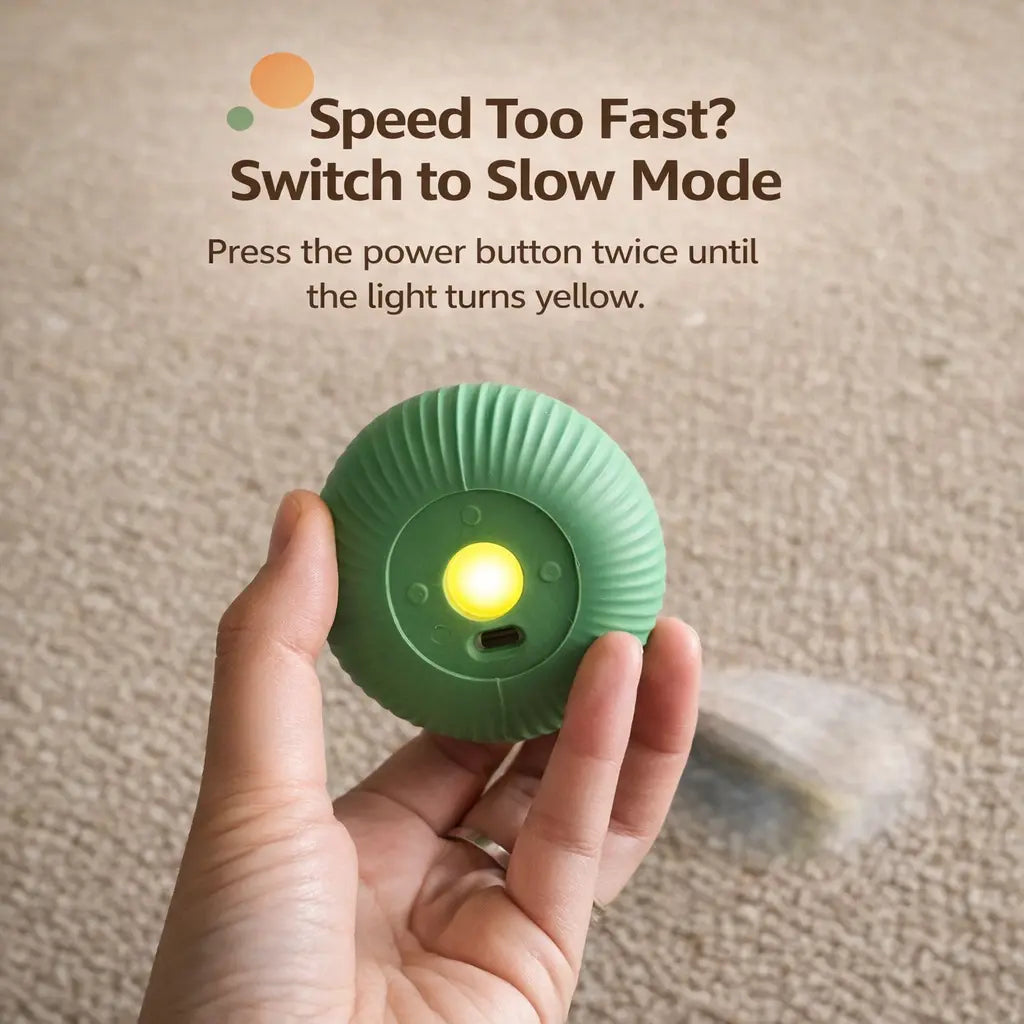 Smart Interactive Pet Ball with Sound & Chew Ropes - Keeps Indoor Cats Busy & Happy