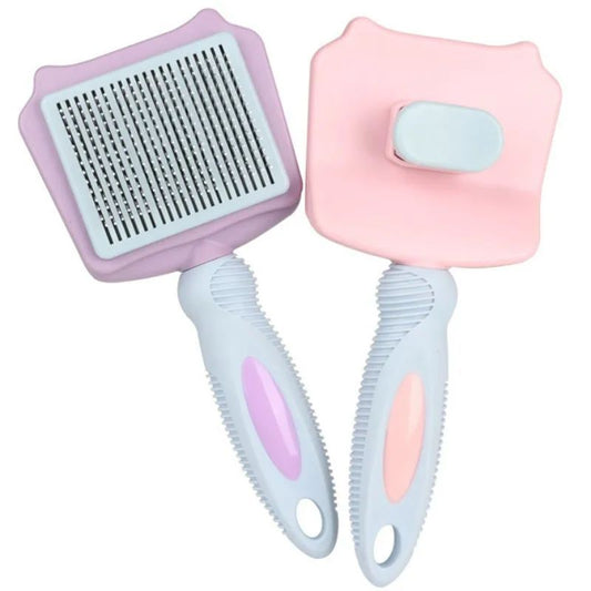 Automatic Self-Cleaning Pet Brush – Dog & Cat Hair Remover Massage Comb | Grooming Tool for Large Dogs, Tangle-Free Hair Knot Remover