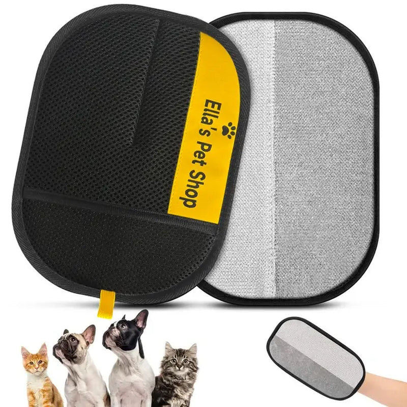 Double-Sided Electrostatic Pet Hair Remover Glove, Reusable Lint Remover Tool, Washable Grooming Mitt for Dog & Cat, Cleans Furniture, Couch, Carpet, Pet Bed, Cat Tree, Tiktokshopblackfriday