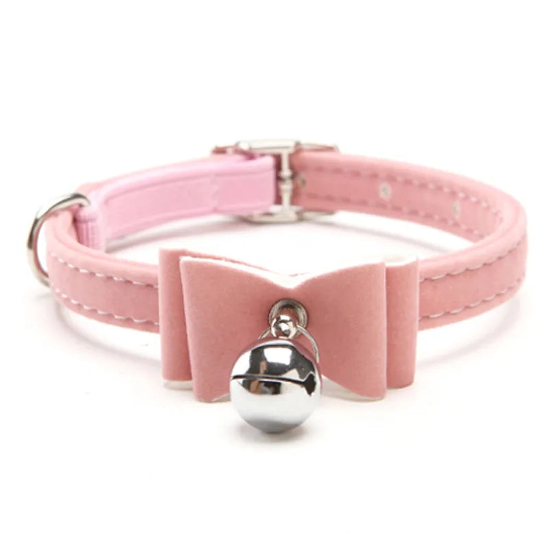 Bowtie Soft VelvetPet Dog Collar