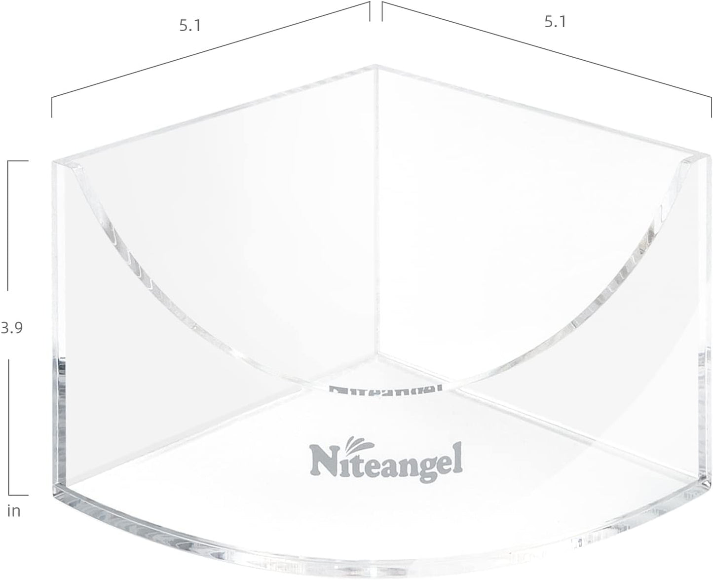 Small Animal Sand-Bath Box - Acrylic Critter'S Sand Bath Shower Room & Digging Sand Container for Hamsters Mice Lemming Gerbils or Other Small Pets (Fan-Shaped, Transparent)