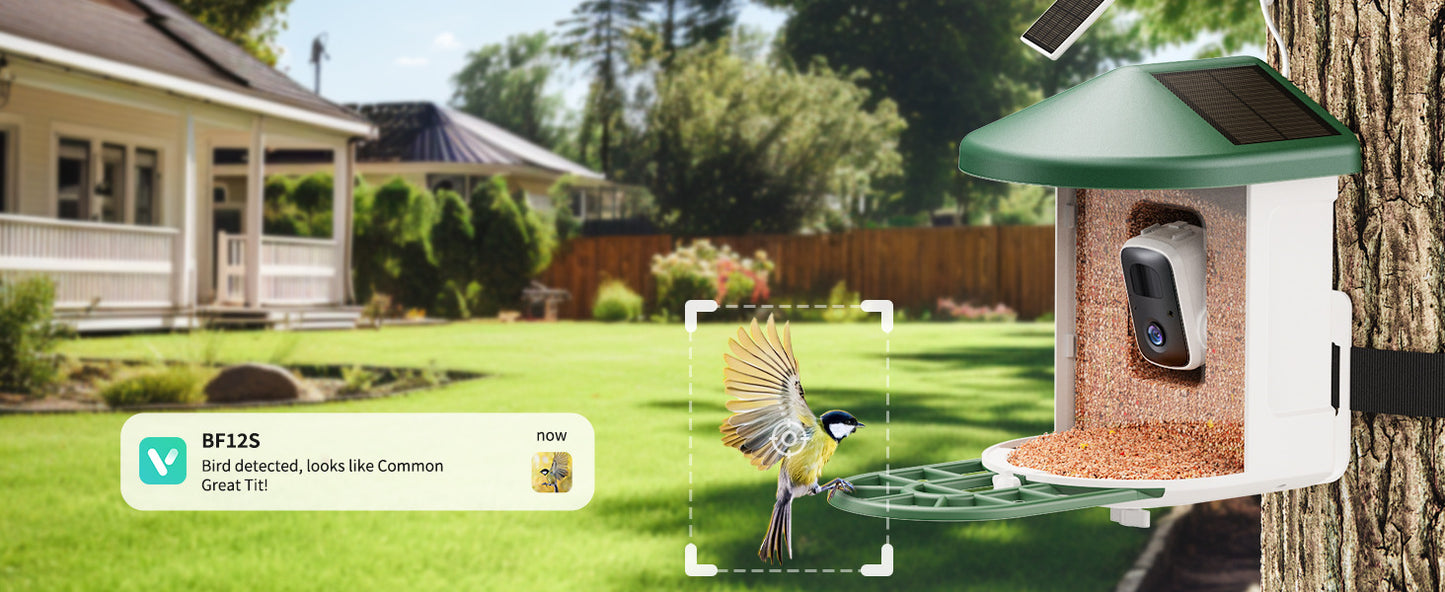 Smart Wireless Feeder with Built-in Surveillance Camera
