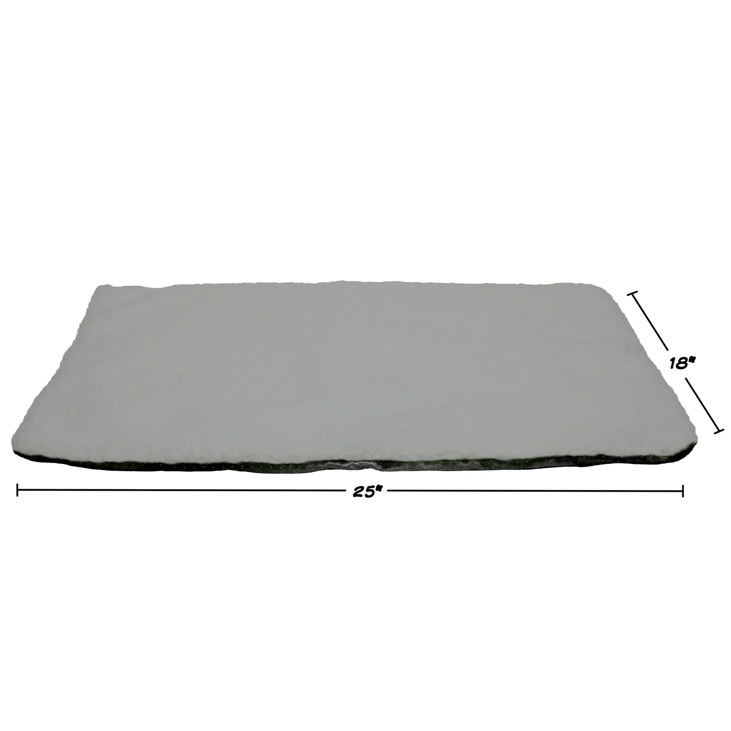Self Warming Thermal Pet Kennel & Crate Pad with Insulation Layer, Gray, 25X18In