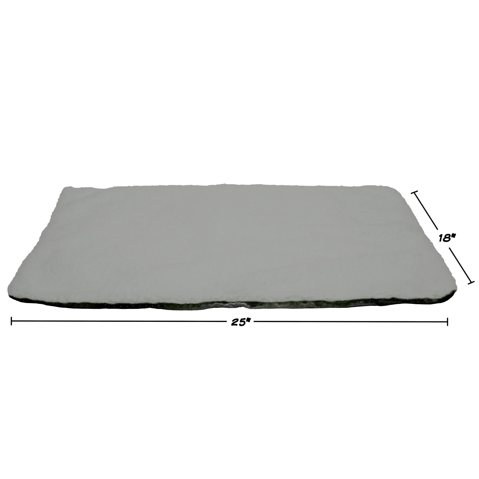 Self Warming Thermal Pet Kennel & Crate Pad with Insulation Layer, Gray, 25X18In