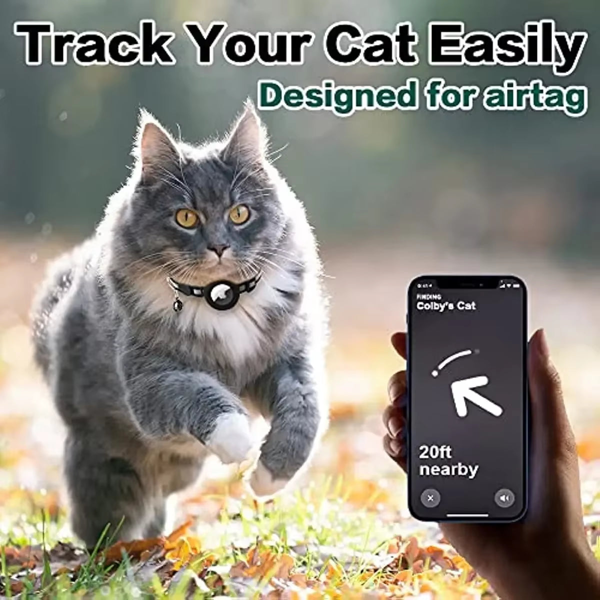 atuban breakaway reflective cat collar