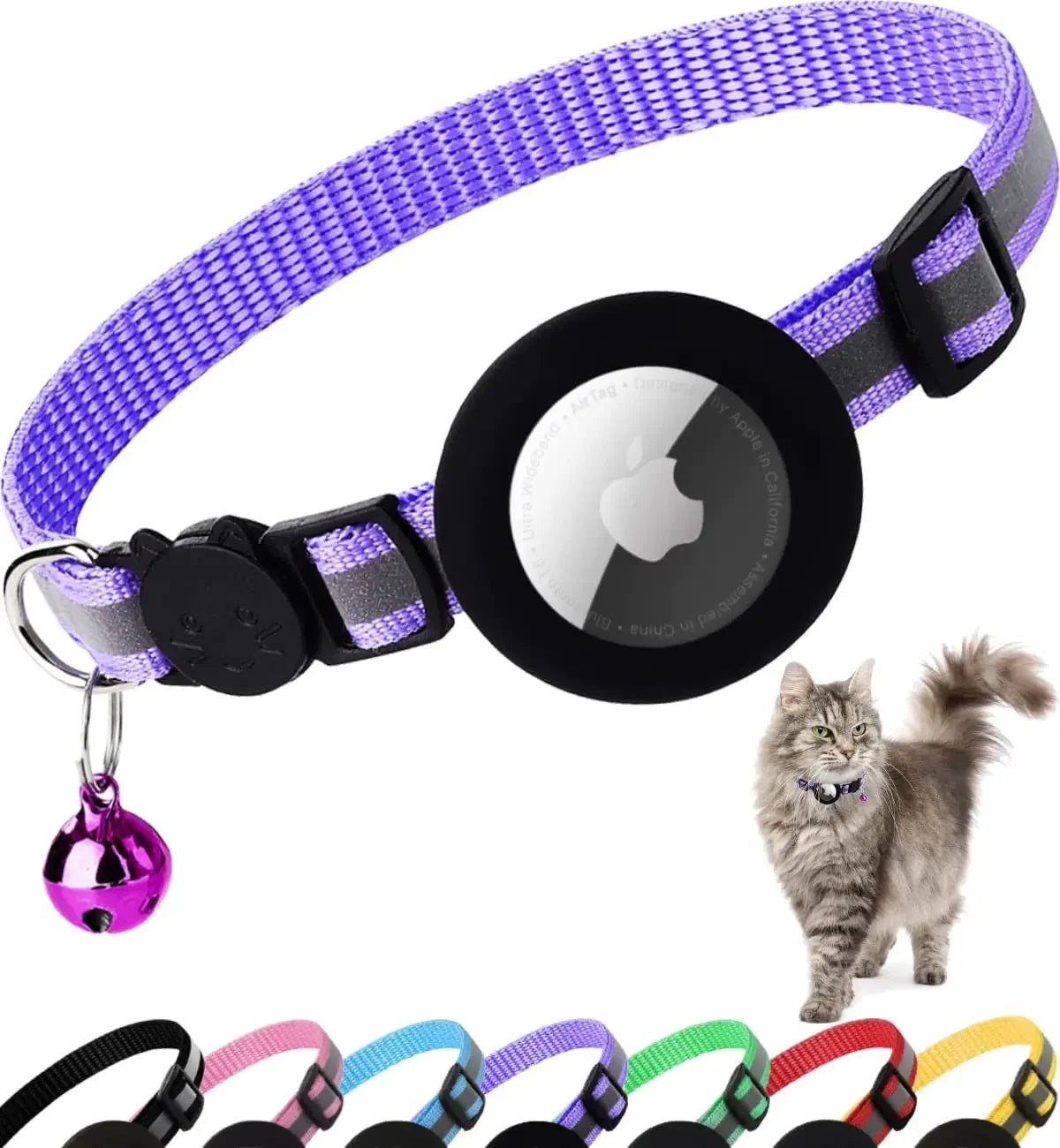 atuban breakaway reflective cat collar