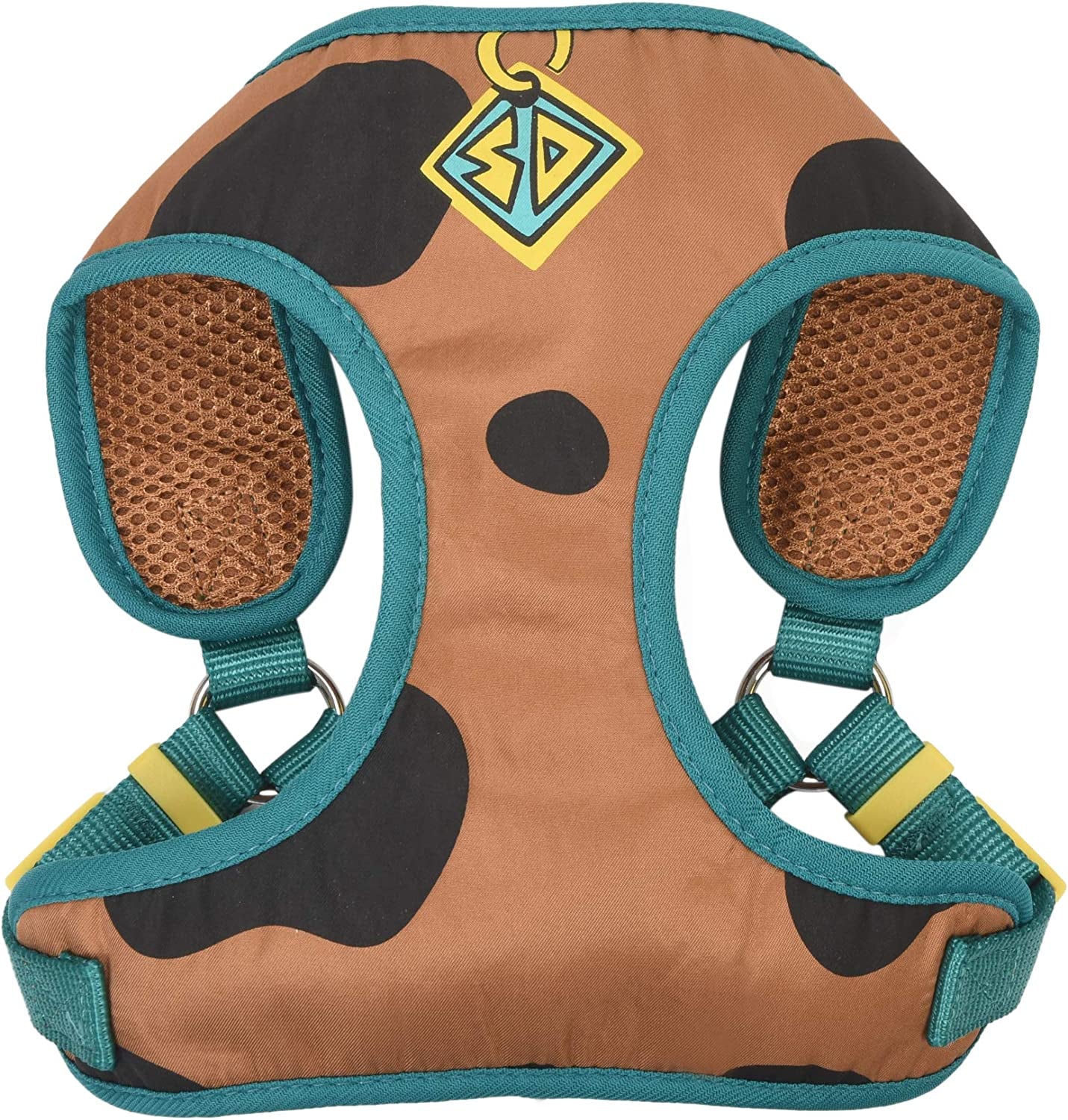 Warner Brothers Dog Harness | Soft and Comfortable Medium Dog Harness Dog Harness No Pull Tan and Blue Dog Harness | Cute Dog Harnesses for Medium Dogs, FF15831