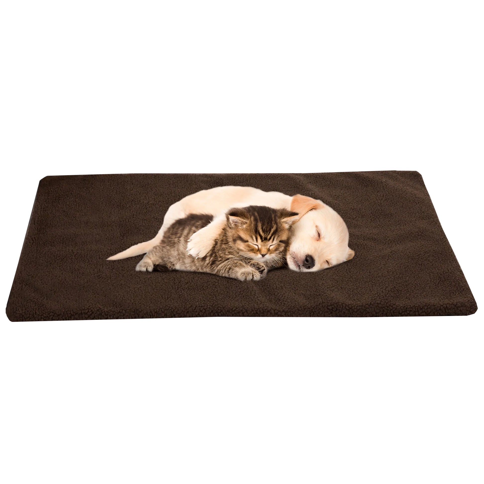 Self Warming Thermal Pet Mat, Brown, 25X18In