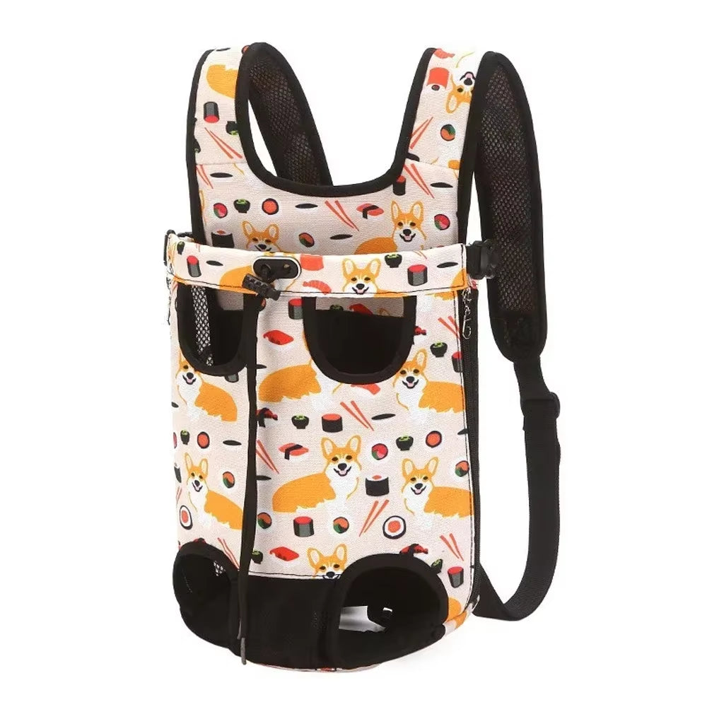 Pet Cat Dog Carrier Backpack Mesh Camouflage Outdoor Travel Products Adjustable Cat Dog Carrier Bag Pet Double Shoulder Backpack